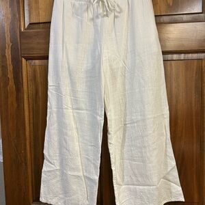Art Class Cream Linen Pants